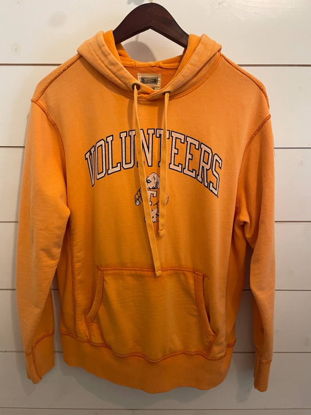 Volunteers Orange Pullover Hoodie with Graphic Logo